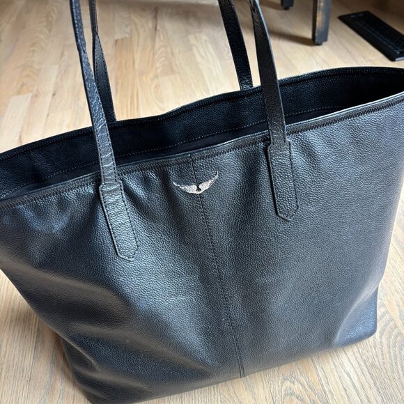 Zadig & Voltaire Mick Pebbled Leather Tote - Picture 1 of 7